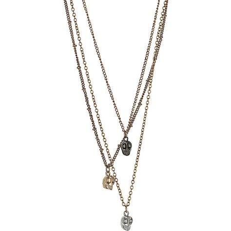 Skull Multirow Necklace ($28) ❤ liked on Polyvore Jewellery Chain, Jewelry Chains, Head Necklace, Multi Chain Necklace, Metal Skull, Layered Chain Necklace, Layered Chain, Necklace Layered, Jewelry Chain