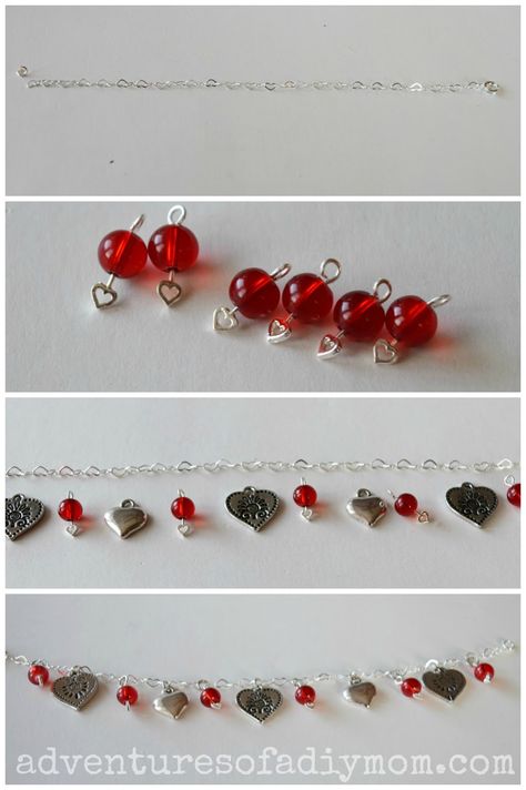 Diy Valentines Jewelry, Valentines Beaded Jewelry, Valentine Earrings Diy, Valentine Jewelry Ideas, Valentine Bracelets, Valentines Jewellery, Valentine Jewellery, Inspiration Crafts, 2022 Jewelry