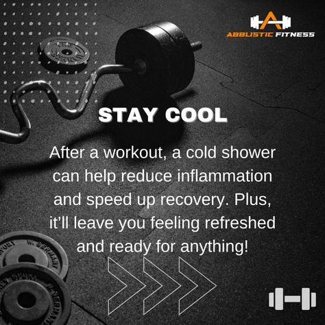 Stay cool 😎 A tip from Abblistic Fitness: A cold shower after a workout can help with inflammation and speed up recovery. Plus, it’s the best wake-up call! 🚿 Follow our page for more fitness recovery tips! #StayCool #RecoveryTips #AbblisticFitness Help With Inflammation, Fitness Recovery, Cold Shower, A Workout, Reduce Inflammation, Stay Cool, Speed Up, Wake Up, How Are You Feeling