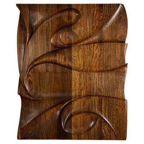 Fine Woodworking Furniture, Wood Sculpture Art, Walnut Wall, Retro Interior Design, Book Of Hours, Contemporary Crafts, Woodworking Furniture, Fine Woodworking, Wall Sculpture