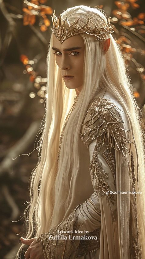 Elf Inspired Hair, Elf From Lord Of The Rings, Wood Elves Lotr, Elven Dress Lotr, Elvish Kingdom, Elvish Outfits, Lord Of The Rings Makeup, Legolas Outfit, Lotr Elves Aesthetic