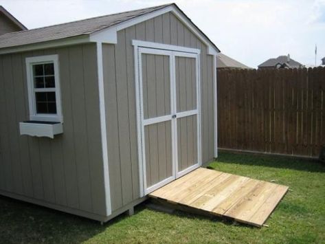 Shed Skirting, Build A Ramp, Tool Storage Shed, Skirting Ideas, Garden Shed Kits, Shed Ramp, Backyard Storage Sheds, Wood Shed Plans, Firewood Shed