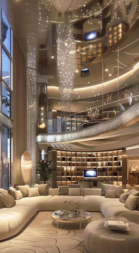 Huge Luxury Living Room, Modern Mansion Interior, Dream House Pictures, Luxury Houses Mansions, Luxury Modern Homes, Interior Design Your Home, Luxurious Interior, Dream Life House, Modern Home Interior Design