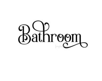 Bathroom Door Ideas, Door Quotes, Door Vinyl, Trendy Door, Bathroom Decals, Studio Pilates, Vinyl House, Vinyl Decor, Door Decals