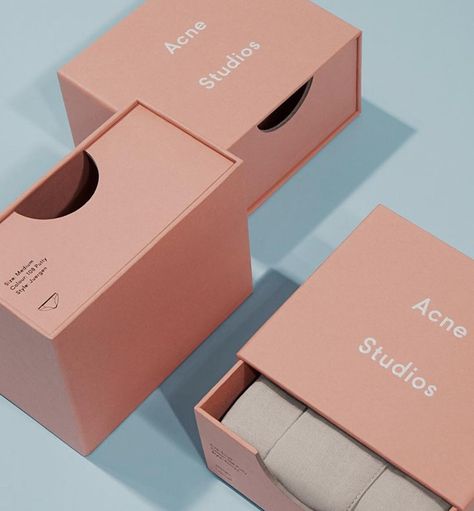 Packaging - Acne Studios #packaging #tone #fashion Modern Packaging Design, Socks Packaging, Modern Packaging, Acne Studio, Hay Design, Fashion Packaging, Kids Nutrition, Branding Inspiration, Box Design