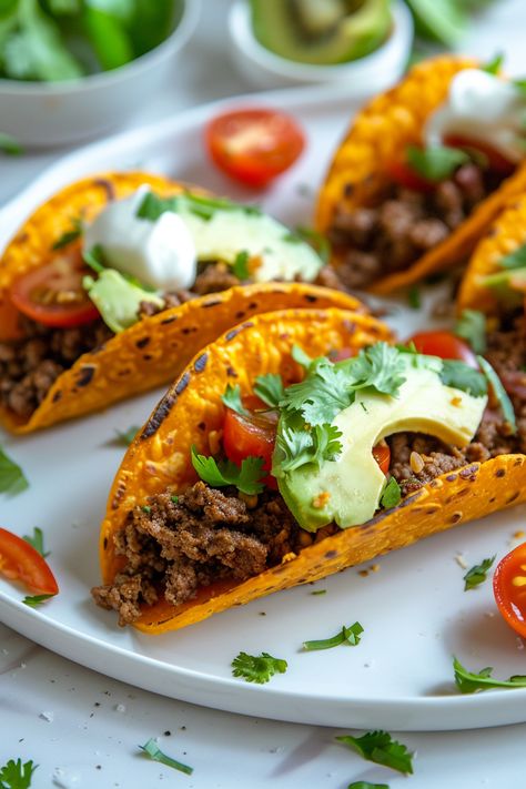 Easy and Delicious Keto Beef Tacos with Cheese Shells Recipe for a Healthy Dinner #ketodiet #ketorecipes #lowcarb Keto Taco Shells, Cheese Shells, Keto Tacos, Taco Shell, Shells Recipe, Keto Beef, Beef Tacos, Crispy Cheese, Keto Taco