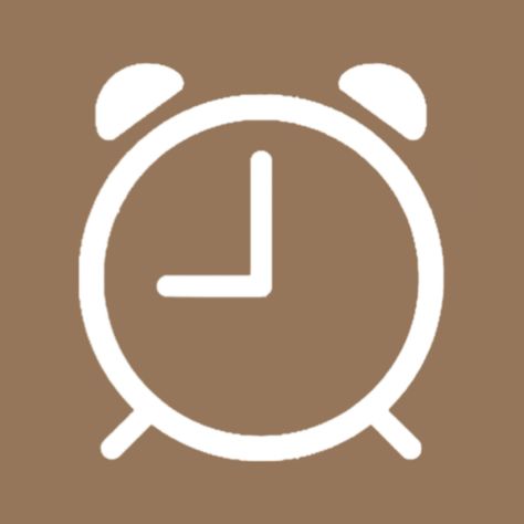 Brown Clock App Icon, Clock App Icon, Icon Clock, Icon Iphone, Icon Widget, Zestaw Ikon, Icons Pink, Beige Icons:), Application Icon