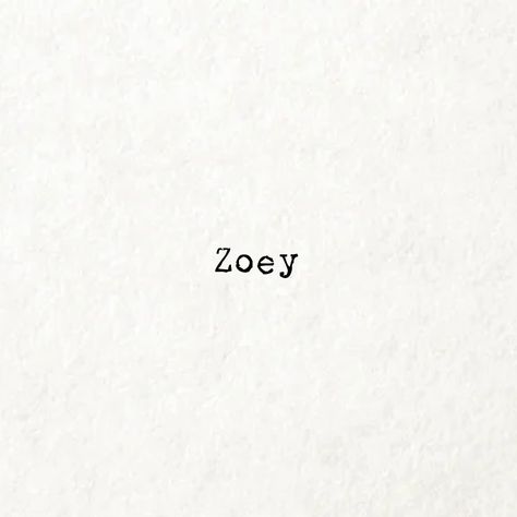 Zoey Name, She Is Intelligent, Typewriter Fonts, Typewriter Font, Name Writing, Good Enough, Typewriter, Young Woman, Business Logo