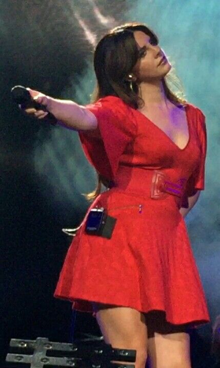 Lana Del Rey Red Dress Concert, Lana Del Rey Red Dress, Lana Del Rey Fits, Lana Del Rey Now, Lana Del Rey Concert Outfit, Lana Del Rey Red, Lana Del Rey Summer, Lana Del Rey Style, Lana Summer