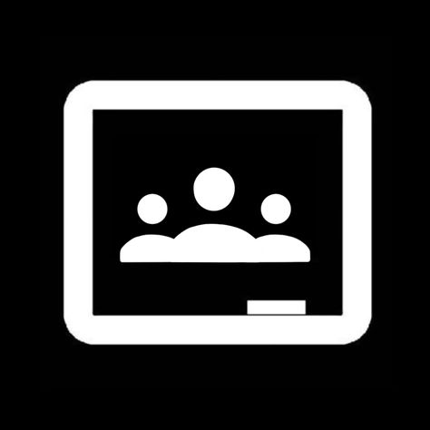 Classroom Black And White, Google Classroom Icon, Google App Icon, Black And White Google, Icon Widget, Black App, Apple Icon, Homescreen Iphone, App Covers