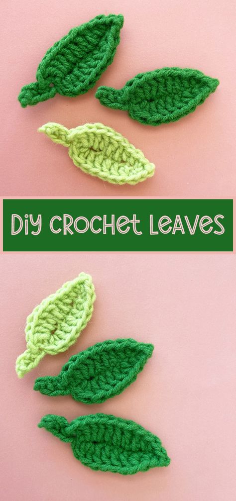 Small Leaf Crochet Pattern Tiny Leaf Crochet Pattern, How To Crochet Small Leaves, Crochet Leaves Diagram, Crochet Sunflower Leaves Free Pattern, Crochet Tiny Leaf Free Pattern, Small Daisy Crochet Pattern, Tiny Crochet Leaf, Crochet Sunflower Leaf Free Pattern, Crochet Strawberry Leaves Free Pattern