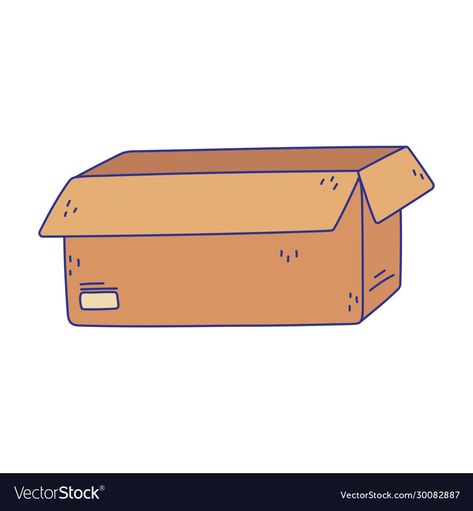 Open Box Illustration, Delivery Icon, Website Sample, Cartoon Images, Reference Photos, Art Reference Photos, Business Names, Cardboard Box, Transparent Png