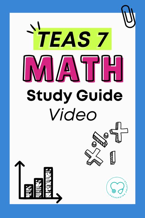 Check out how to review for the TEAS math section with this study guide. . . . . ⁠ATI TEAS® is a registered trademark of Assessment Technologies Institute, LLC.⁠ Teas Exam Study Guides, Teas Math, Teas Exam, Microbiology Study, Math Study Guide, Nursing Student Humor, Teas Test, Studying Funny, Nursing School Motivation