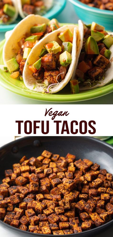 Crispy Tofu Tacos Recipes, Vegan Bria Taco, Grated Tofu Tacos, Vegan Taco Tuesday, Crispy Tofu Tacos, Tofu Tacos Recipes Easy, Vegan Tofu Tacos, Tofu Mexican Recipes, Mexican Tofu Recipes