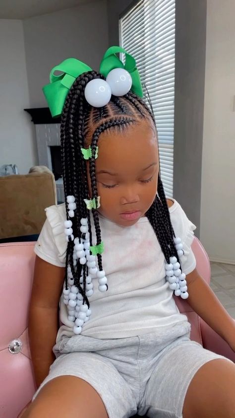 Fash on Reels | Ciara · How We Roll Kids Hairstyles Ponytails, Half Up Half Down Braids Kids, Half Up Half Down Kids Braids, Twisted Braid Hairstyles, Girls Braided Hairstyles Kids, Black Baby Girl Hairstyles, Baby Girl Hairstyles Curly, Birkin Mom, Braided Hairstyles For Black Kids