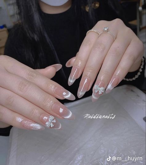 Douyin Nails, Nail Korea, Nail 2024, Nail Bling, Nail Box, Nail Beauty, Bride Nails, Nail Swag, Bling Nails