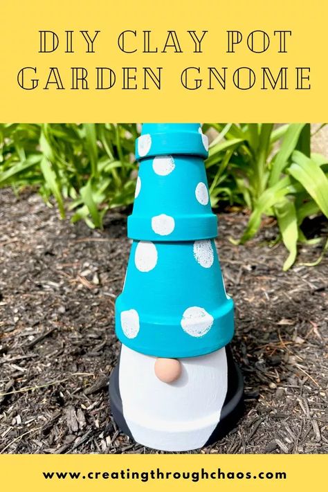 Clay Pot Gnome Garden | Hometalk Garden Signs Diy, Balloon Topiary, Gnome Crafts, Mason Jar Sign, Terra Cotta Pot Crafts Diy, Flower Pot People, Toppers Diy, Terra Cotta Pot Crafts, Pot Crafts