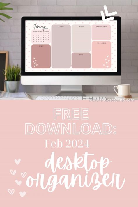 Free Digital Planner Templates Organizer Aesthetic, Desktop Organizer Wallpaper, Organizer Wallpaper, Free Digital Planner, Aesthetic Calendar, Memo Pad Design, Binder Covers Printable, College Student Hacks, 2024 Aesthetic