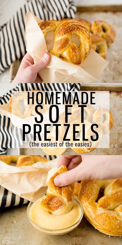 Cooking With Karli, Pretzel Recipe, Soft Pretzel Recipe, Homemade Pretzels, Homemade Soft Pretzels, Soft Pretzel, Pretzels Recipe, Soft Pretzels, Bread Recipes Homemade