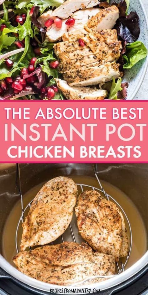 Instant Pot Chicken Breast, Pressure Cooker Recipe, Instant Pot Recipe, Best Instant Pot Recipe, Frosé, Healthy Instant Pot Recipes, Instant Pot Recipes Chicken, Instant Pot Dinner Recipes, Easy Instant Pot Recipes