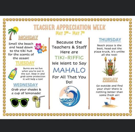 Teachers Week, Tiki Hut, Teacher Appreciation Week, Teacher Appreciation, Scents, Education