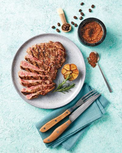 Coffee Rub - ALDI UK Coffee Rub Recipe, Striploin Steak, New York Strip Steak, Coffee Rub, Ny Strip Steak, Keto Journey, Ny Strip, Paleo Food, Rub Recipes