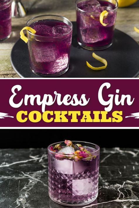 Named for the Fairmont Empress Hotel in Victoria, British Columbia, these Empress gin cocktails are just as beautiful and regal as the hotel itself. Drinks With Empress Gin, Empress Indigo Gin Cocktail, Empress 1908 Gin Cocktails, Empress Gin Cocktail, Coconut Water Cocktail, Cointreau Cocktails, Gin Based Cocktails, Empress Gin, Elderflower Cocktail