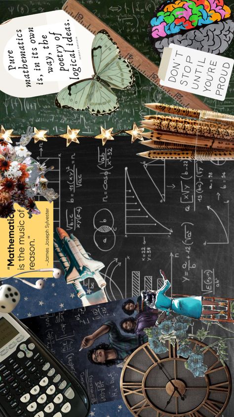 Notion Cover Aesthetic Math, Mathematics Scrapbook Design, Math Collage Art, Math Scrapbook Design, Math Aesthetic Collage, Mathematics Design Math Art, Mathematics Aesthetic Background, Math Background Design Aesthetic, Math Wallpaper Aesthetic