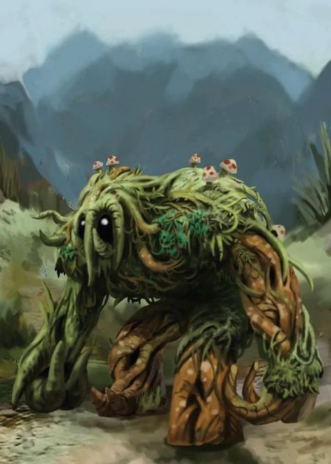 Shambling Mound Shambling Mound, Dnd Monsters, Story Characters, Forest Friends, Fantasy Aesthetic, Monster Art, Early American, Dieselpunk, Fantasy Character Design