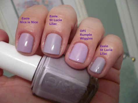 Hello! TGIF!!! I couldn't be happier that today is Friday. I have a comparison post for you today, which was inspired by Essie's 'St Lucia L... Essie Lilacism, Today Is Friday, I Love Nails, Kiss Makeup, Be Happier, St Lucia, Mani Pedi, Love Nails, Tgif