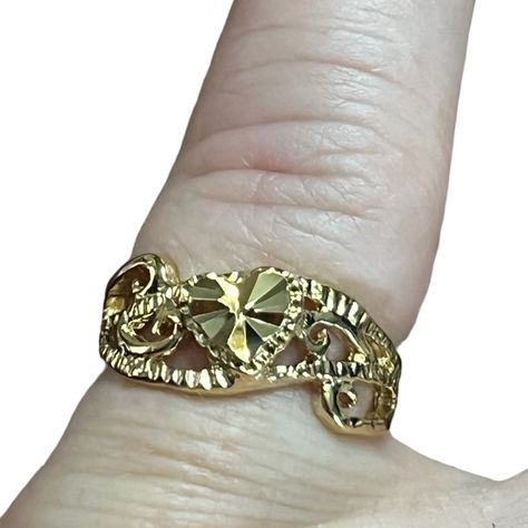 Gold Nugget Rings, Real Gold Rings For Women, Gold Mexican Rings, Mexican Gold Rings, Big Gold Rings, 90s Rings, Matching Gold Rings, Cali Jewelry, Custom Gold Jewelry