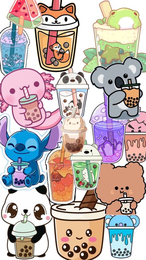 Boba Tea Drawing, Tea Drawing, Boba Drink, Boba Tea, Cute Easy Drawings, Bubble Tea, Easy Drawings, Tea, Drinks