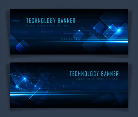 Facebook Banner Design Inspiration, Technology Banner Design, Layout Insta, Technology Banner, Tv Bar, Backdrop Inspiration, Technology Futuristic, Polygon Modeling, Technology Posters