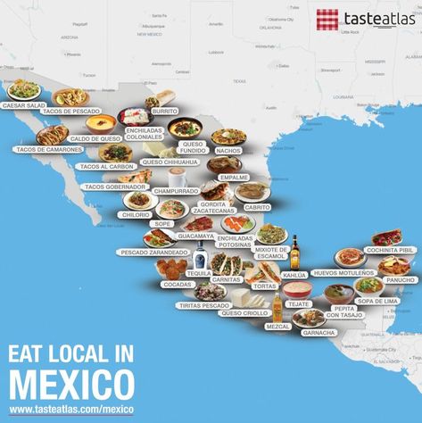 Discover traditional dishes, drinks, and food products on our Mexico 🇲🇽 food map. Mexican Food Names, Mexico States Map, Taste Atlas, Tacos Gobernador, Enchiladas Potosinas, Cartels In Mexico, Mexico Aesthetic Culture Food, Best Places To Eat In Mexico City, Mexico Restaurants