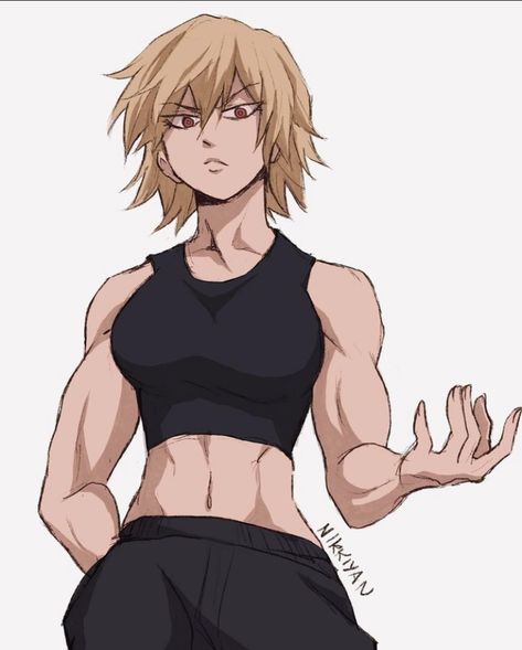 Fem Deku, Fighter Girl, Bakugou Manga, Female Drawing, Katsuki Bakugo, Black Cartoon Characters, Anime Fandom, Hero Costumes, Black Cartoon