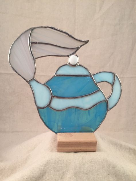 Stained Glass Tea Cup, Stained Glass Teapot, Stained Glass Potion Bottle, Stained Glass Pot Stakes, Stained Glass Cauldron, Glass Tea Pot, Tiffany Stained Glass Smashing Stained Glass & Lighting, Glass Teapot, Glass Diy