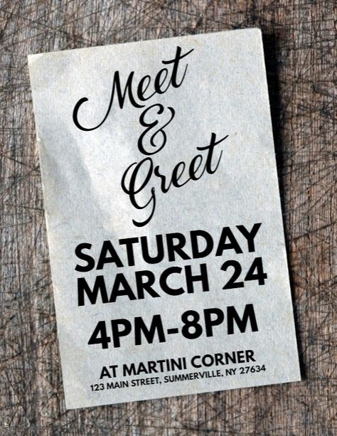 Meet & Greet Flyer Meet And Greet Poster Design, Church Poster, Meet And Greet, Interior Designing, Cute Poster, Post Design, Poster Design, Novelty Sign, Graphic Design