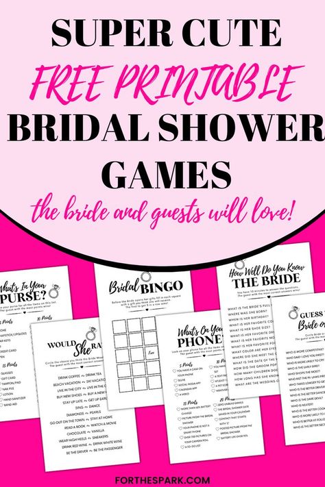 free printable bridal shower games Wedding Shower Games Printable Free, Wedding Shower Games For Couples Free Printable, Games For Bridal Showers Free Printable, Wedding Shower Games Free, Bridal Shower Printable Games, Bridal Shower Games And Ideas, Printable Bridal Shower Games Free, Wedding Shower Games Free Printables, Bridal Shower Ideas Games