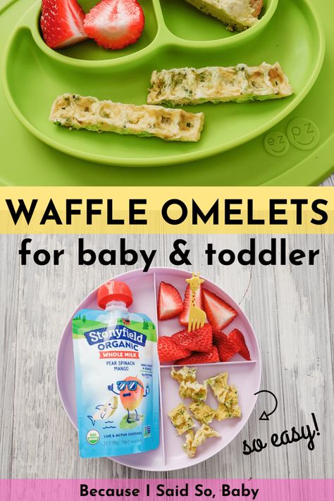 Toddler Waffle Recipe, Kids Lunch Box Meals, Baby Breakfast, Easy Waffle Recipe, Cheese Waffles, Easy Toddler Meals, Baby Cereal, Waffle Ingredients, Picky Toddler