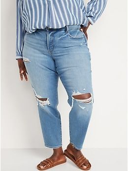 Light Wash Ripped Jeans, Straight Ankle Jeans, Womens Ripped Jeans, 90s Nostalgia, Fashion Spring, Best Jeans, Old Navy Women, Plus Size Jeans, Teen Fashion Outfits