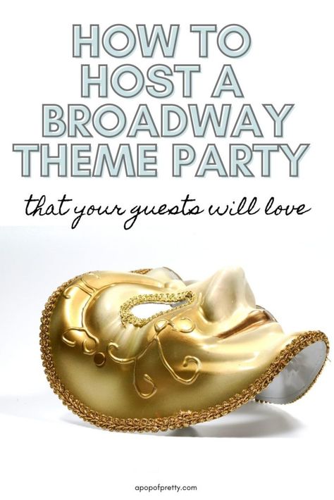 Broadway Party Theme, Broadway Musicals Party, Tony Awards Party, Hollywood Decorations, Broadway Musicals Posters, Broadway Theme, Theatre Party, Broadway Party, Party Theme Ideas