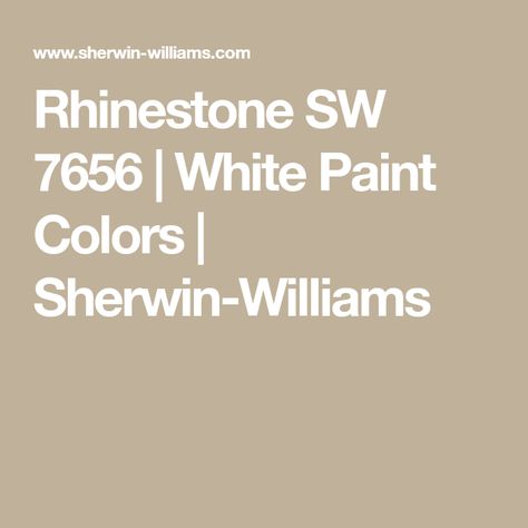 Rhinestone SW 7656 | White Paint Colors | Sherwin-Williams White Paint Color, Origami White, Sherwin Williams Paint Colors, White Paint Colors, Paint Projects, White Paint, Color Samples, Sherwin Williams, Paint Color