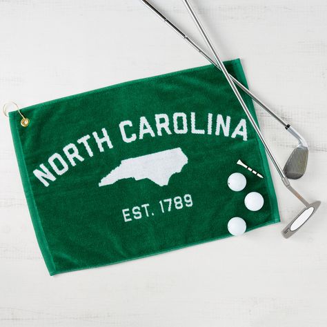 "North Carolina EST. 1789" Golf Towel | North Carolina Apparel – Our State Store