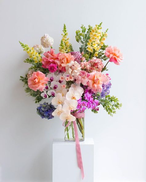 A classic, our Pastel 🌸 . . . . . #florist #flowers #gift #poho #pottspoint #bespoke #sydneyflorist #autumn #elegant #event #bouquet… | Instagram Bouquet Hydrangea, Tulips Pink, Hydrangea Bouquet Wedding, Orchid Flower Arrangements, Tulips Arrangement, Tulip Wedding, Pastel Bouquet, Orchid Bouquet, Peonies And Hydrangeas