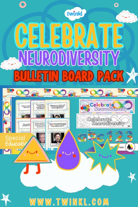 Engage young learners with Twinkl's Neurodiversity Bulletin Board Pack. This resource pack contains a variety of colorful decorations to create an eye-catching bulletin board display that celebrates neurodiversity. This resource is perfect for creating a welcoming and inclusive classroom environment. Inclusive Classroom, Colorful Decorations, Board Display, Bulletin Board Display, Classroom Environment, Bulletin Board