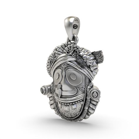 ✨ Handcrafted 925 Silver Jagannath Pendant - A Sacred Piece of Hindu Heritage ✨ Our 925 Silver Jagannath Pendant is a meticulously handcrafted piece, designed to bring the divine presence of Lord Jagannath into your life. This sacred Hindu jewelry is not just an accessory but a symbol of spirituality and devotion. Why You'll Love It: Authentic Craftsmanship: Each pendant is expertly crafted by skilled artisans, ensuring high quality and attention to detail. Pure 925 Silver: Made from 925 sterling silver, this pendant radiates a timeless elegance and durability. Spiritual Significance: Wearing this pendant connects you to the rich tradition and blessings of Lord Jagannath, a revered deity in Hinduism. Jagannath (Odia: ଜଗନ୍ନାଥ, romanized: Jagannātha, lit. 'Lord of the Universe') is worshippe Krishna Locket, Hindu Jewelry, Stylish Jewelry Accessories, God Pendant, Ganesha Pendant, Krishna Hindu, Lord Jagannath, Locket Design, Gold Lion