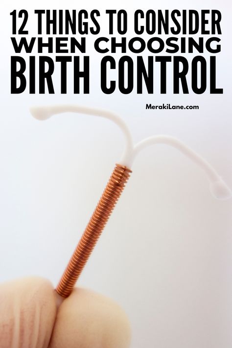 How to Choose the Right Birth Control: 12 Things to Know | Choosing from the many types of birth control can feel overwhelming. What are the side effects, and what happens when going off of them? In this post, we talk about how different birth control methods work, including the pill, IUD, condoms, and the ring followed by the pros and cons of each. There are many different options - click for tips to help you choose the method that words best for you! Side Effects Of Birth Control Pills, Best Birth Control Method, Birth Control Patch, Birth Control Implant, Iud Insertion, Copper Iud, Types Of Birth Control, Birth Control Options, Intrauterine Device