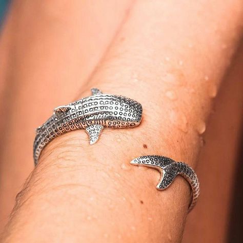 Whale Sharks, Peter Stone, Dope Jewelry, Whale Shark, Sterling Silver Cuff Bracelet, Funky Jewelry, Jewelry Lookbook, Sterling Silver Cuff, Silver Cuff Bracelet