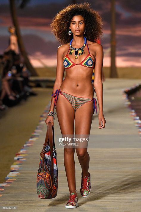 Imaan Hammam Runway, Imman Hammam, Imaan Hammam, Nice Tops, Getty Images, Tommy Hilfiger