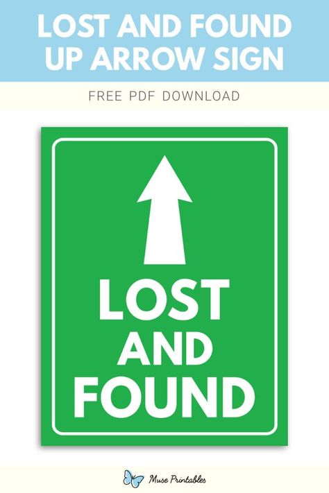 Free printable lost and found up arrow sign template in PDF format. Download it at https://museprintables.com/download/sign/lost-and-found-up-arrow/ Lost And Found Sign, Preschool Craft Activities, Speed Limit Signs, Danger Signs, Up Arrow, Arrow Sign, Download Sign, Arrow Signs, Lost And Found